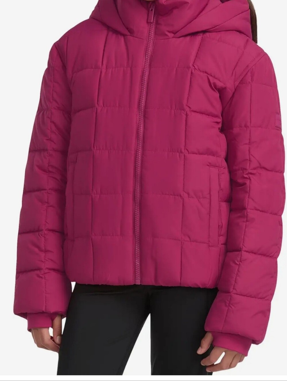 NWT Abercrombie Kids Midweight Puffer Jacket in Magenta Haze. Sz. 11/12